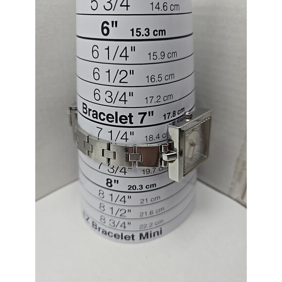 Titan Raga 2509SAA Womens Square Silver Dial Bracelet Quartz Watch New Battery - Picture 8 of 12